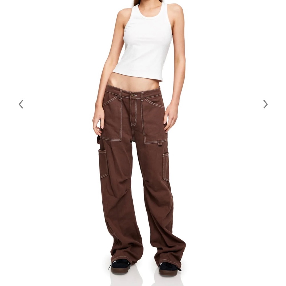 Lioness Miami Vice chocolate brown pants size medium  brand new with tags